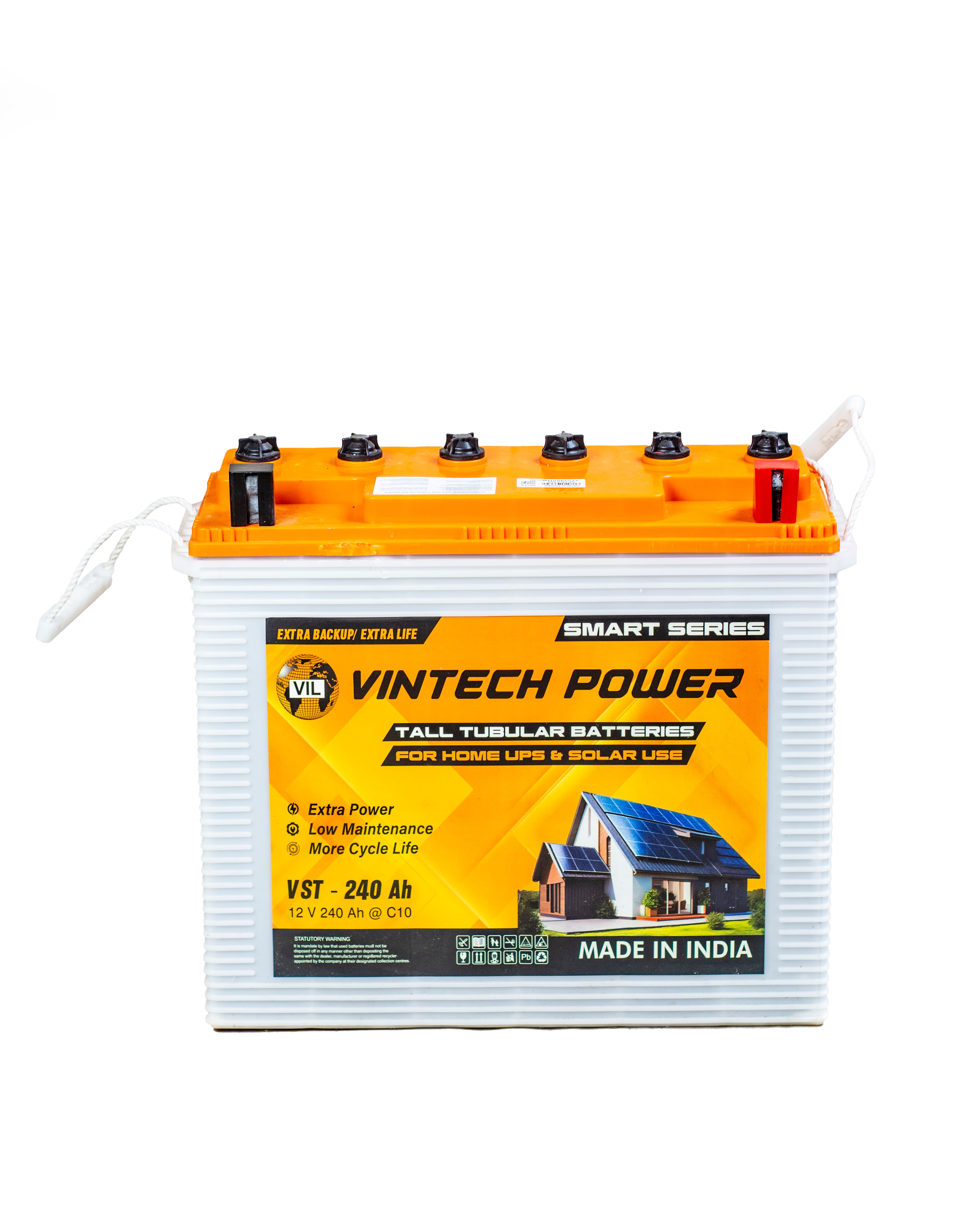VINTECH 240AH/12V TUBULAR BATTERIES